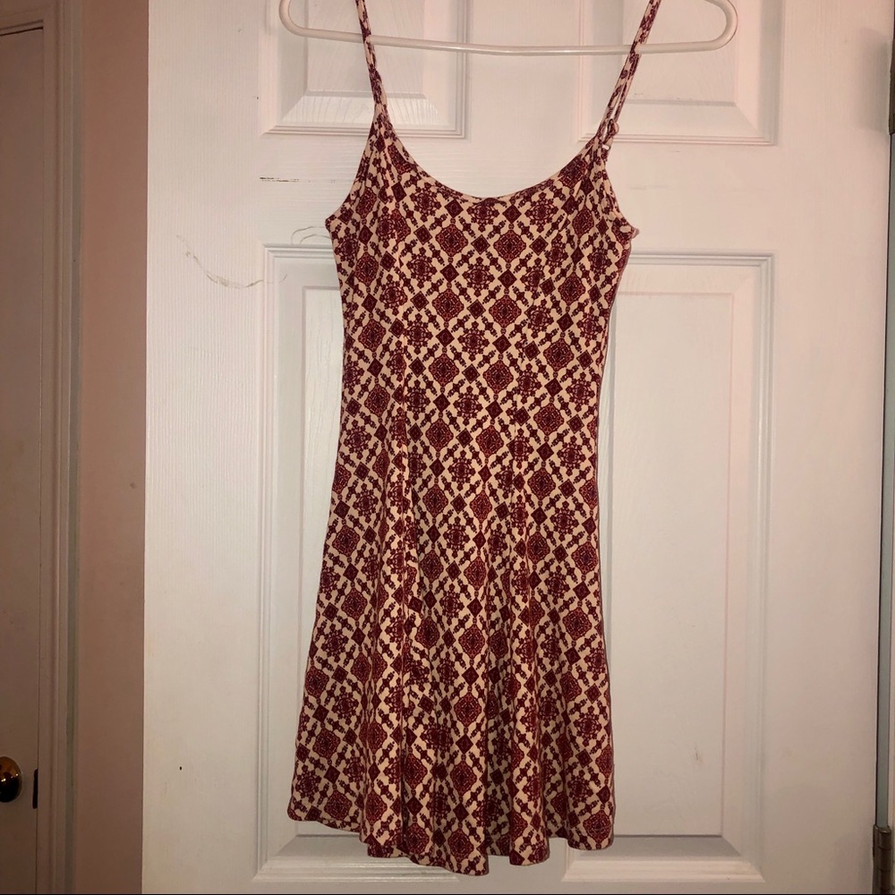 patterned skater dress